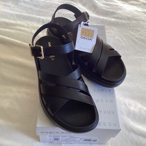 Geox black sandles